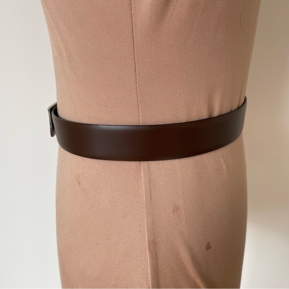 Salvatore Ferragamo Women’s Brown Skinny Leather Waist Gancio Logo Belt Size XS main image 7
